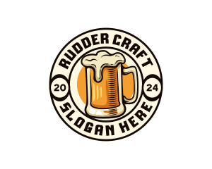 Craft Beer Brewery Bar logo design