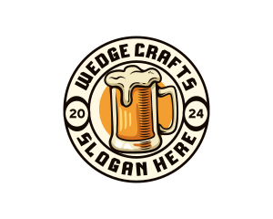 Craft Beer Brewery Bar logo design