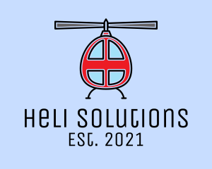 Rescue Red Helicopter  logo