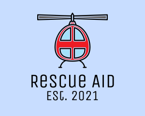 Rescue Red Helicopter  logo