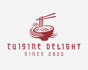 Red Noodle Restaurant logo design