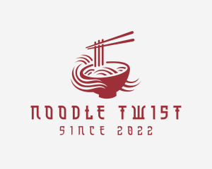 Red Noodle Restaurant logo design