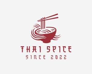 Red Noodle Restaurant logo design