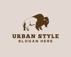 Buffalo Bison Animal Logo