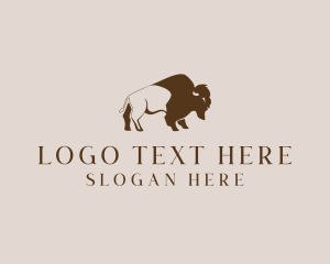 Buffalo Bison Animal logo