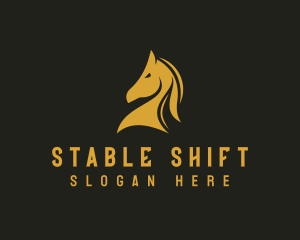 Stallion Horse Racing  logo design