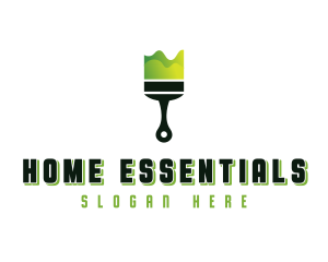 Paintbrush Home Improvement logo design