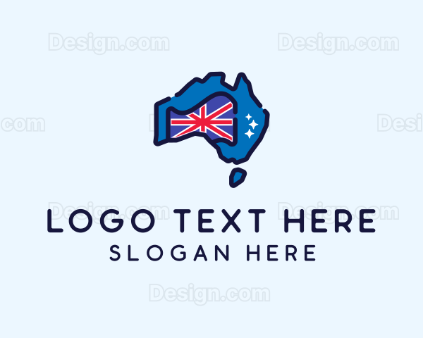 Australian Country Map Logo