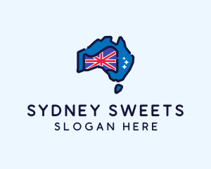 Australian Country Map logo design