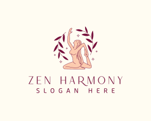 Woman Yoga Meditation logo