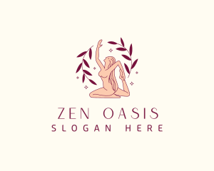 Woman Yoga Meditation logo