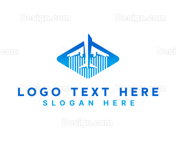 Plane Flight Trip Logo