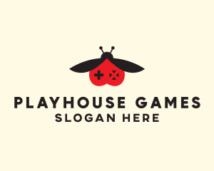 Ladybug Game Controller  logo design