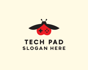 Ladybug Game Controller  logo design