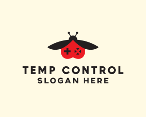 Ladybug Game Controller  logo design