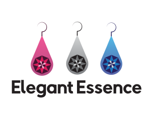 Gemstone Jewelry Earrings logo design