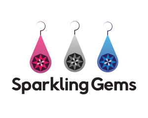 Gemstone Jewelry Earrings logo design