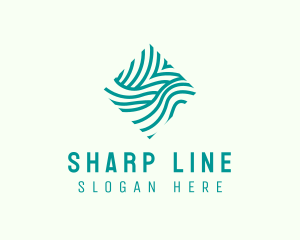 Abstract Wave Lines  logo design