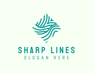 Abstract Wave Lines  logo design