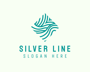 Abstract Wave Lines  logo design