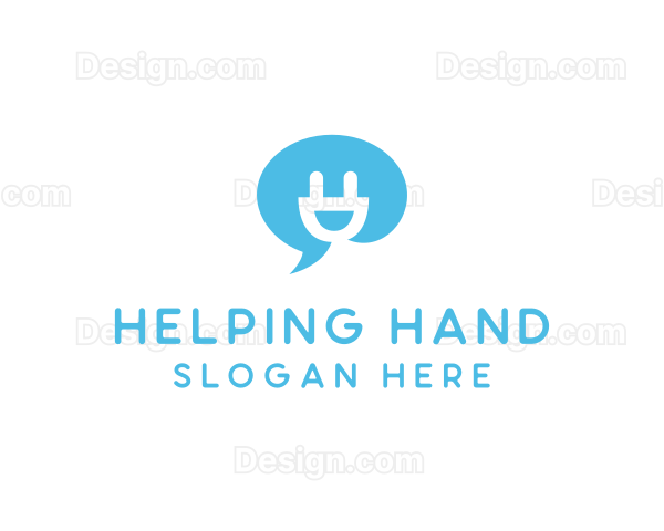 Happy Plug Chat Bot Logo