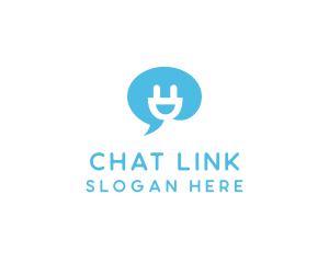 Happy Plug Chat Bot logo design