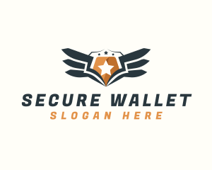 Shield Wings Security logo design