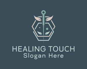 Acupuncture Needle Treatment logo design