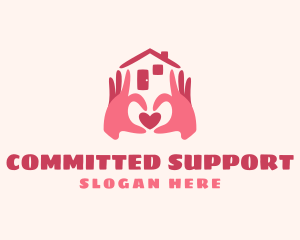 Heart Home Care Foundation logo design