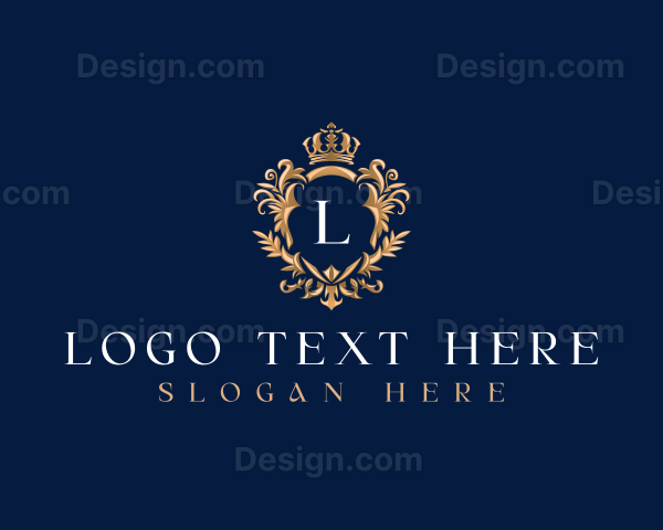 Luxury Shield Crown Logo