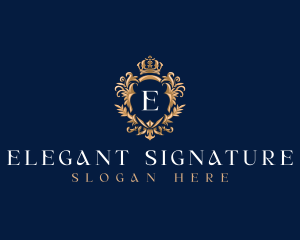 Luxury Shield Crown logo design