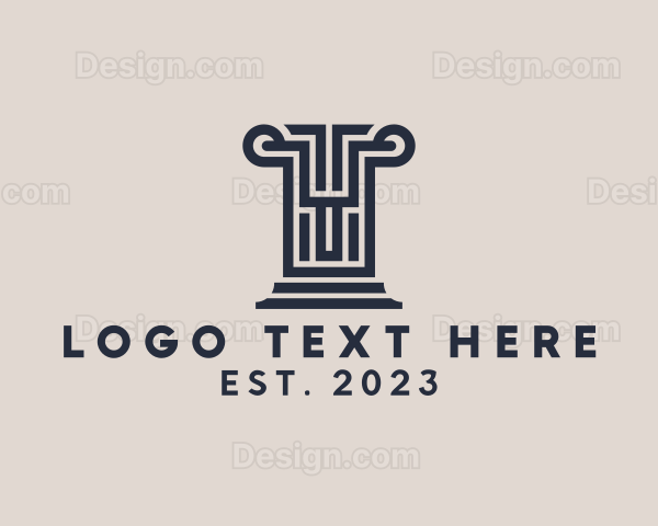 Creative Pillar Maze Logo