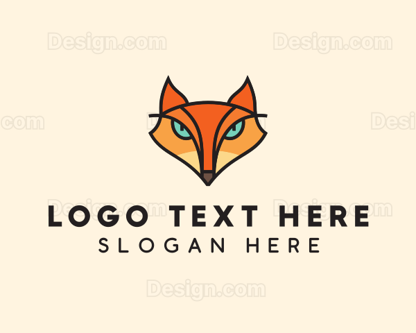 Wild Fox Animal Logo