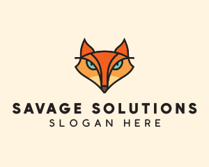 Wild Fox Animal  logo design