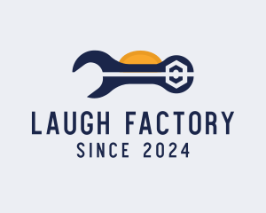 Wrench Repair Tool logo design