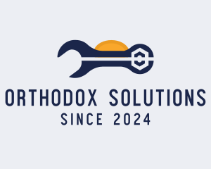 Wrench Repair Tool logo design