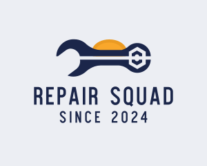 Wrench Repair Tool logo design