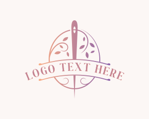 Leaf Wreath Needle Sew logo