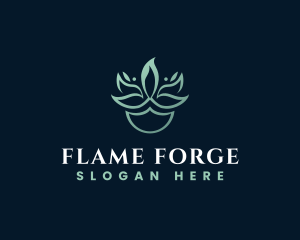 Leaf Candle logo design