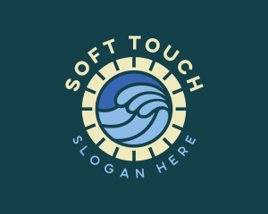 Sea Surfing Waves Logo