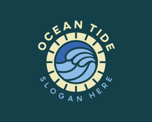 Sea Surfing Waves logo design