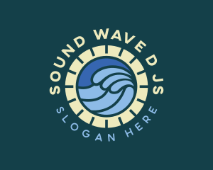 Sea Surfing Waves logo design