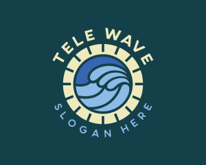 Sea Surfing Waves logo design