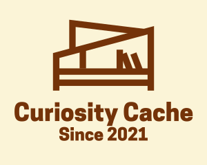 Brown Bookshelf Cabinet logo design