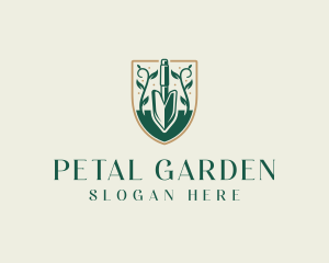 Trowel Lawn Care Shield logo design