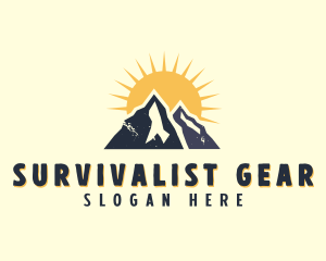 Sunshine Mountain Adventure logo design