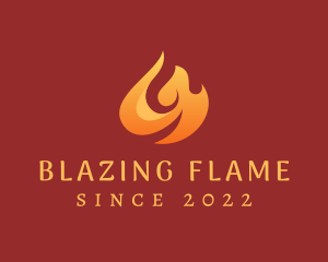 Blazing Hot Fire logo design