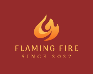 Blazing Hot Fire logo design