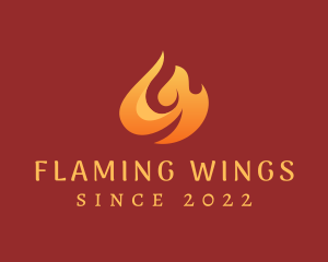 Blazing Hot Fire logo design