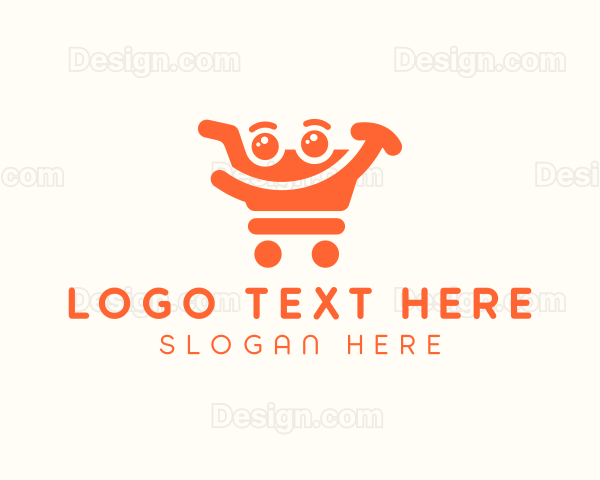 Shopping Cart Smiley Logo